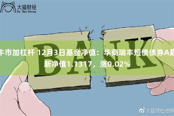 牛市加杠杆 12月3日基金净值：华商瑞丰短债债券A最新净值1.1317，涨0.02%