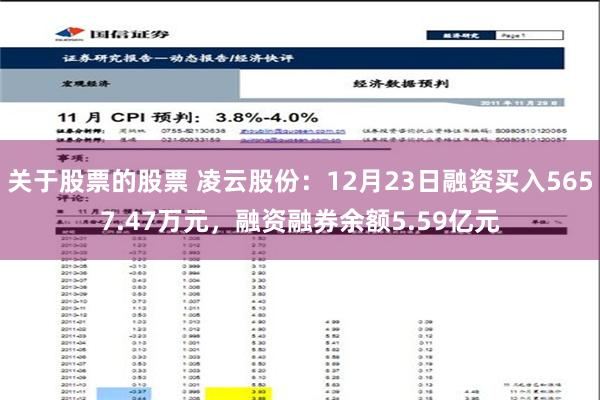 关于股票的股票 凌云股份：12月23日融资买入5657.47万元，融资融券余额5.59亿元